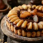 Charlotte au chocolat et poire dessert sans cuisson