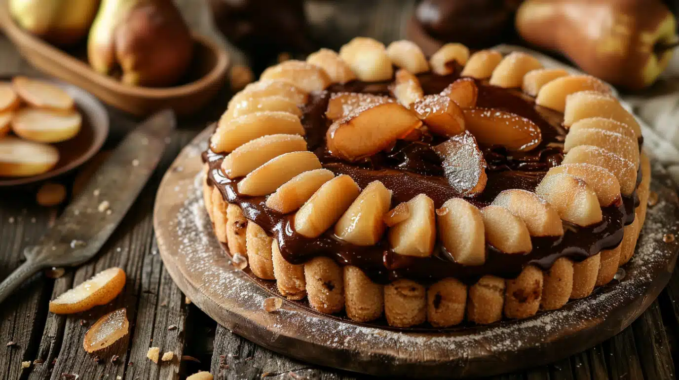 Charlotte au chocolat et poire : le dessert parfait entre douceur et fraîcheur
