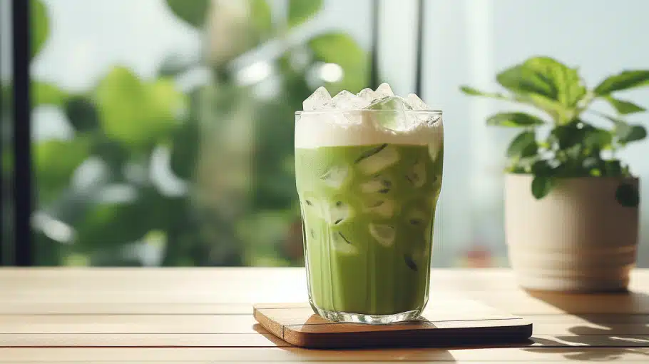 Iced Matcha Latte : Recette Facile, Rafraîchissante et Sans Fouet