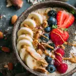 porridge recettes dans un bol crémeux