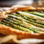 Tarte aux asperges maison dorée et croustillante