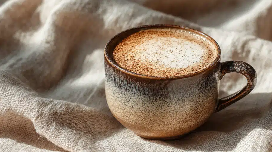 hojicha-latte-serving hojicha latte servi maison