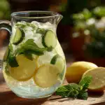 infusion citron maison glacée en été