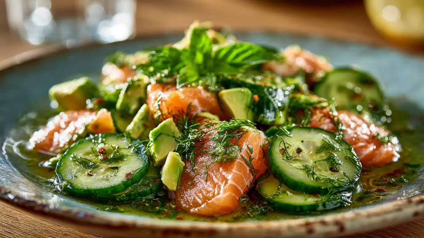 Salade au saumon et avocat : recette healthy, rapide et pleine de fraîcheur