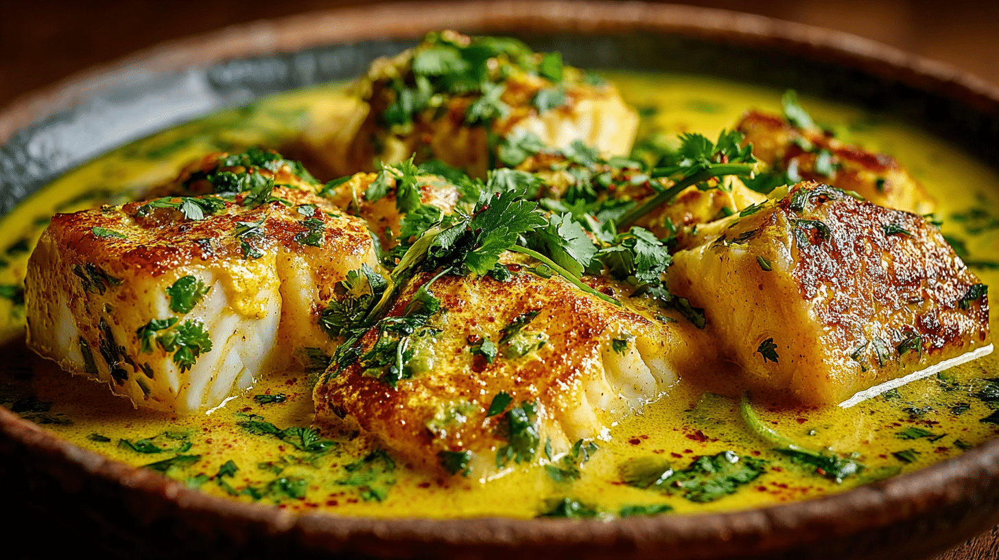 Cabillaud au Curry au Lait de Coco : Recette Facile et Exotique