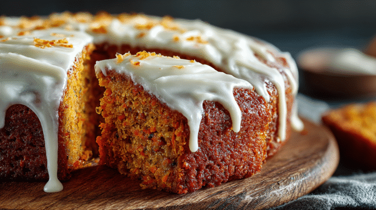 Carrot cake moelleux avec glaçage cream cheese