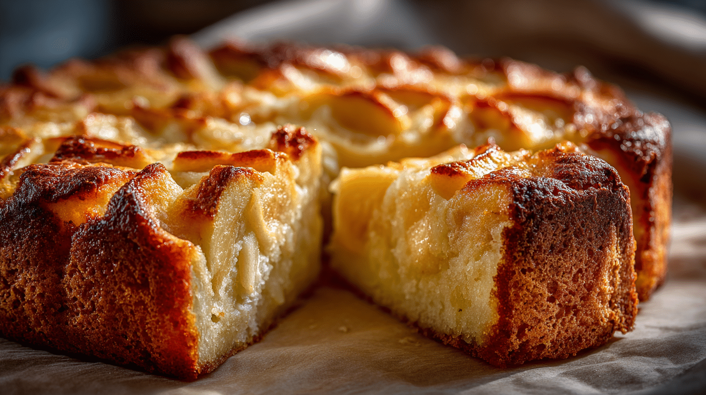 gâteau aux pommes de grand-mère moelleux et doré