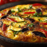 Omelette ratatouille dorée et fondante