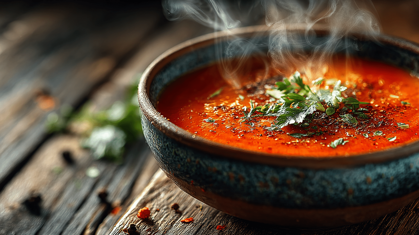 Soupe au poivron : Recette facile pour un velouté onctueux