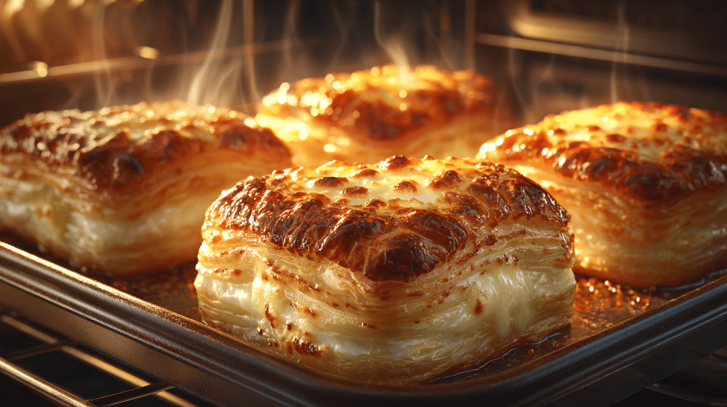 cuisson feuilletés chèvre épinard au four
