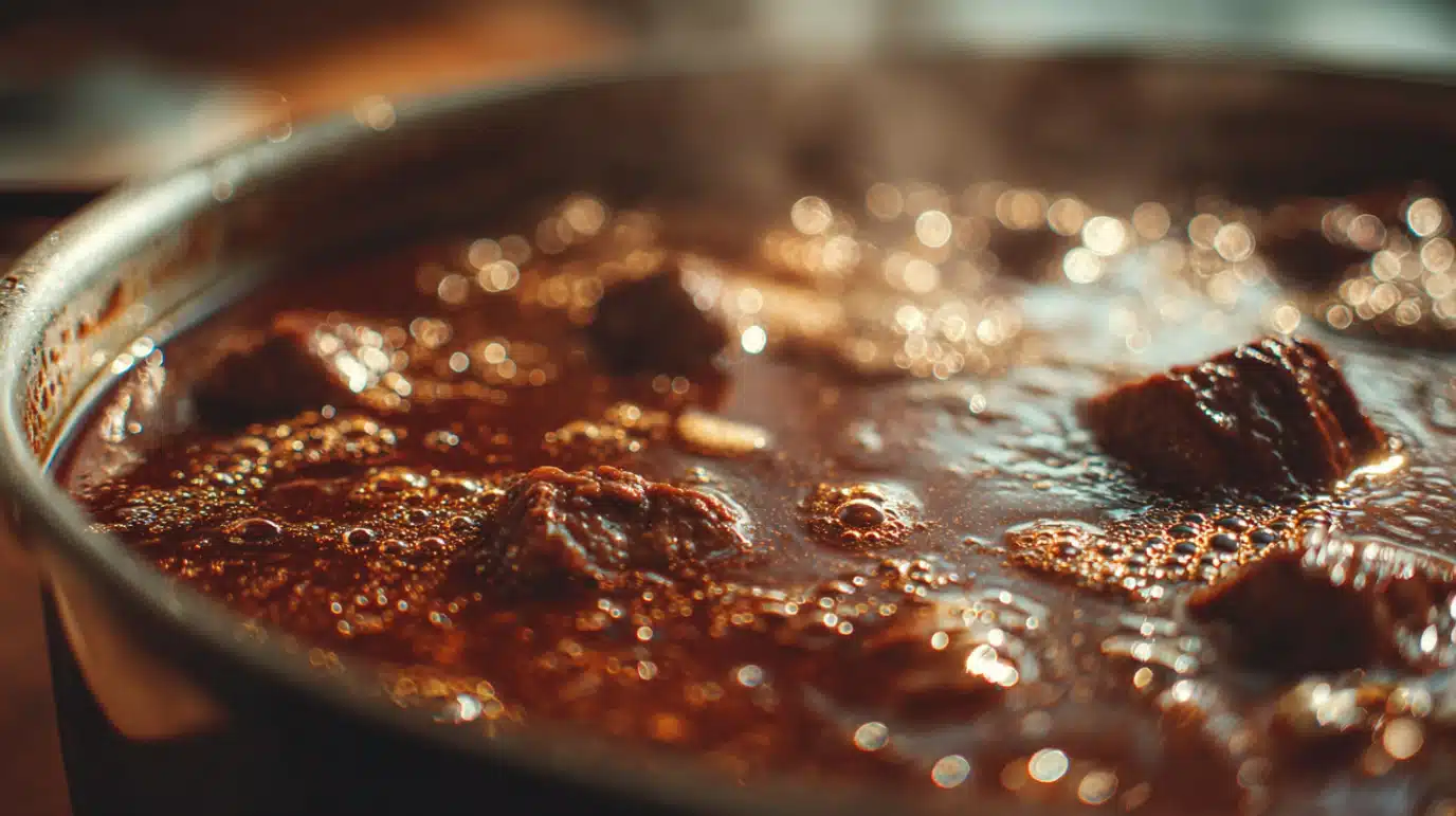 etape-caramelisation-oignons-tomate-bourguignon caramélisation oignons et concentré de tomate bœuf bourguignon