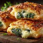 feuilleté chèvre épinard doré croustillant