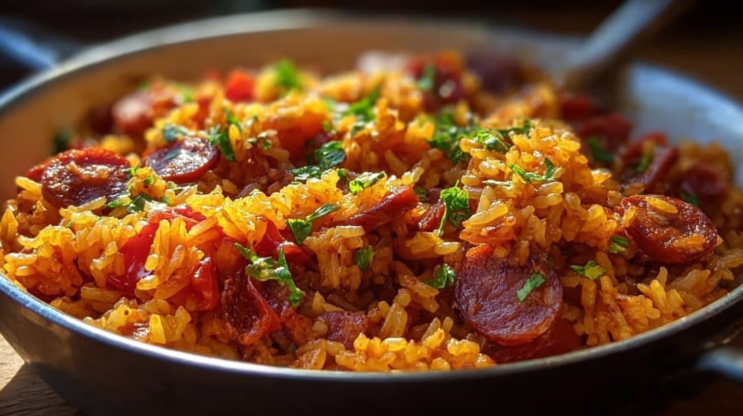 Le Meilleur Riz au Chorizo et à la Tomate