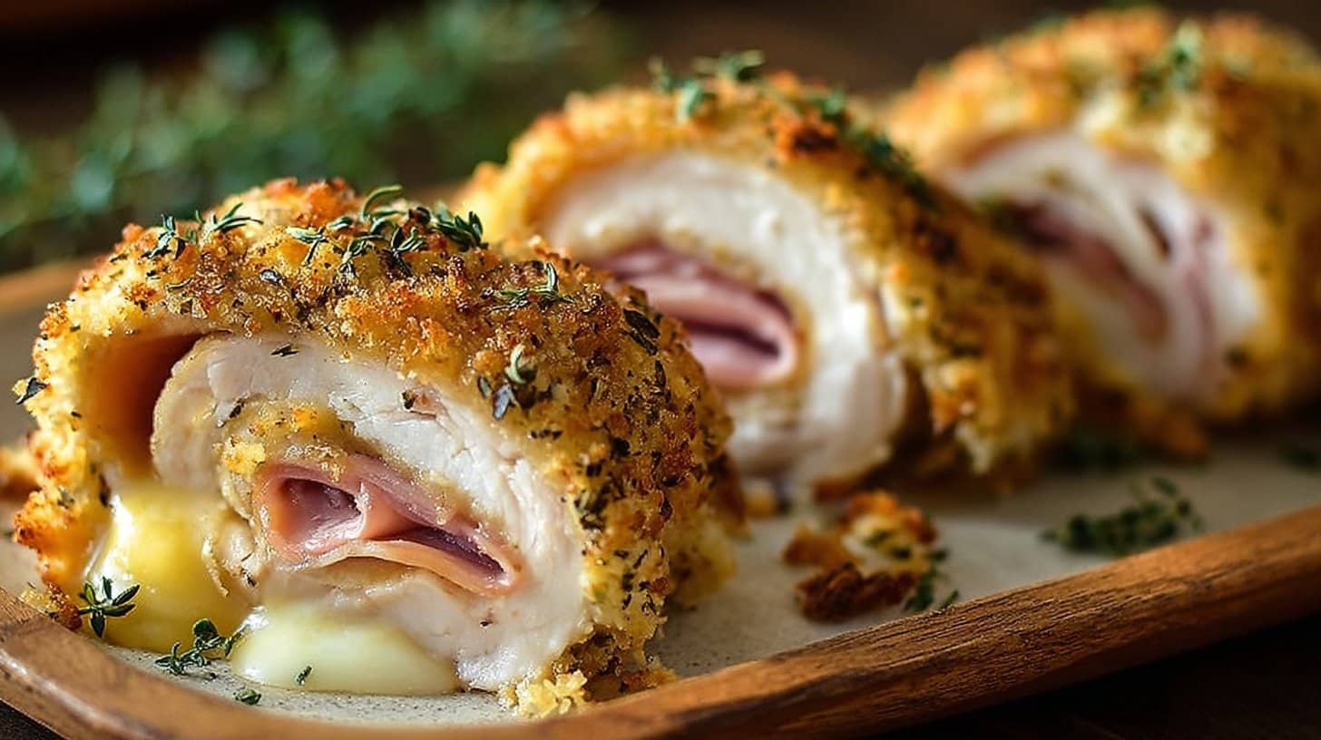 Roulés de Poulet Cordon Bleu