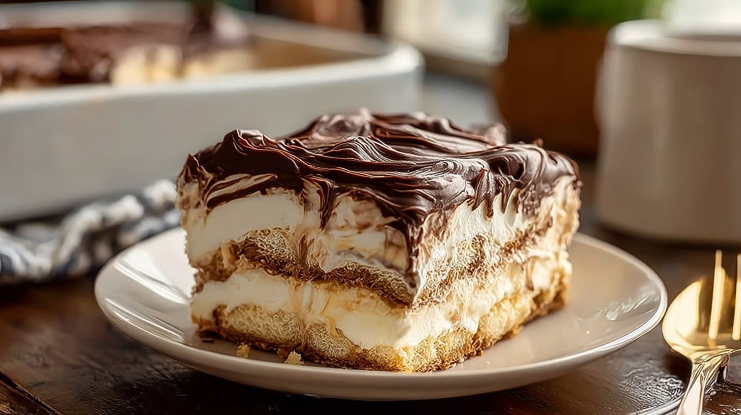 Gâteau éclaire sans cuisson