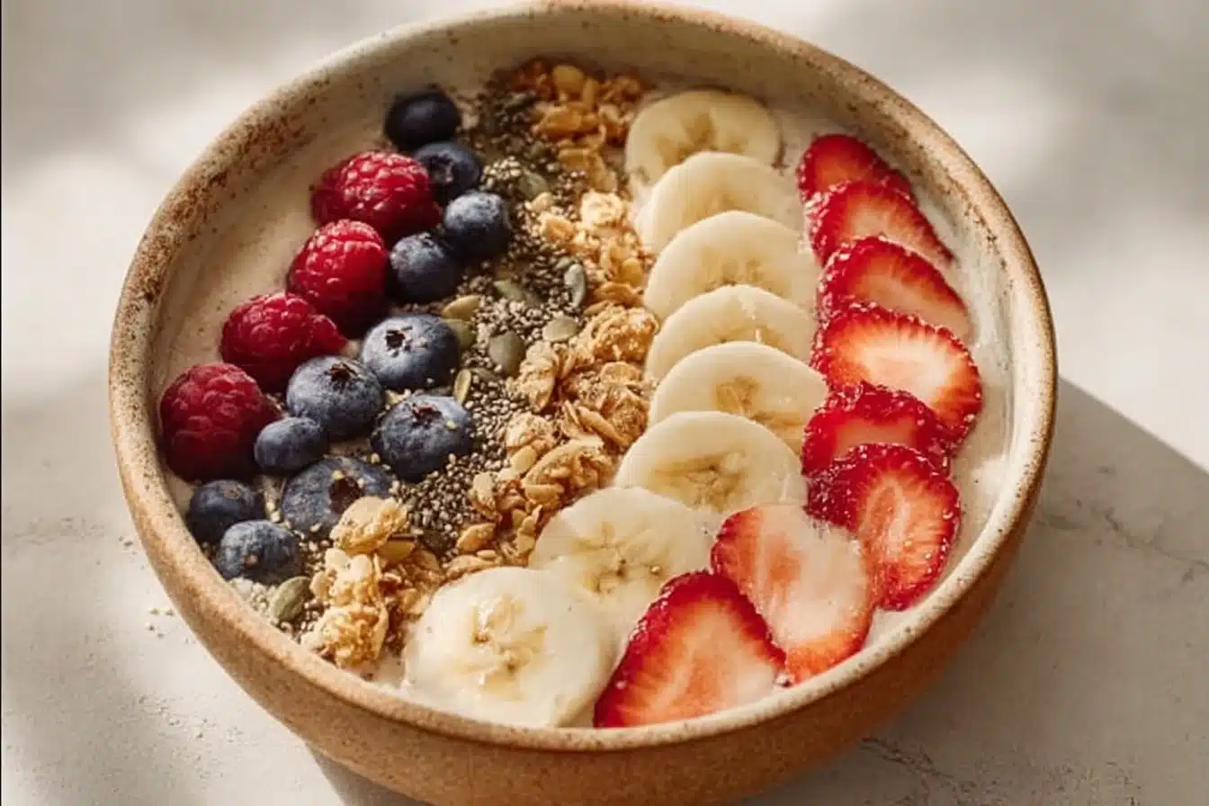 Bowl de Smoothie Rassasiant : Un Délice Énergisant et Crémeux