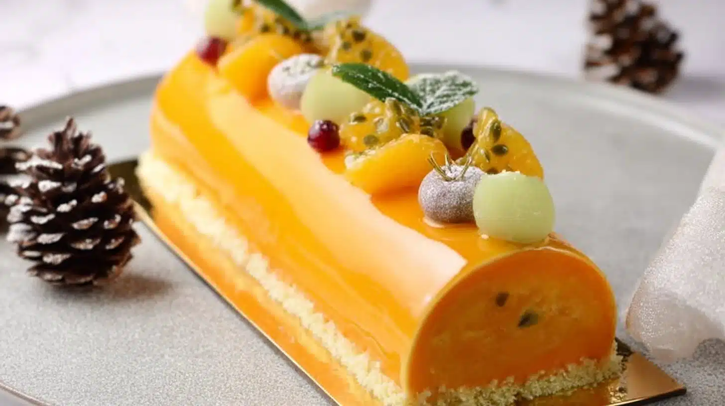 Bûche de Noël facile Mousse Exotique : Un Délice Éblouissant