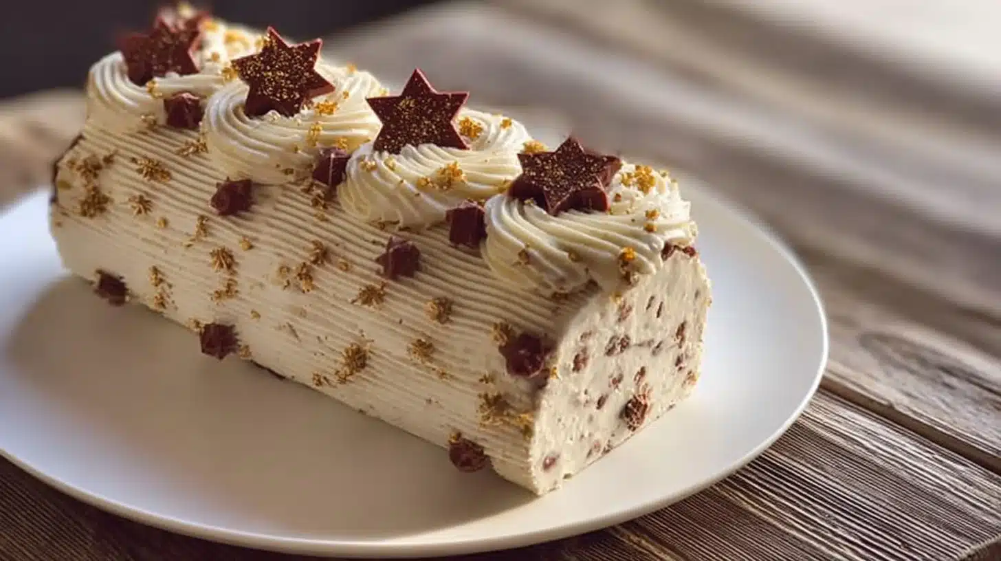 Bûche Roulée Chocolat et Stracciatella : Un Délice Gourmand et Élégant
