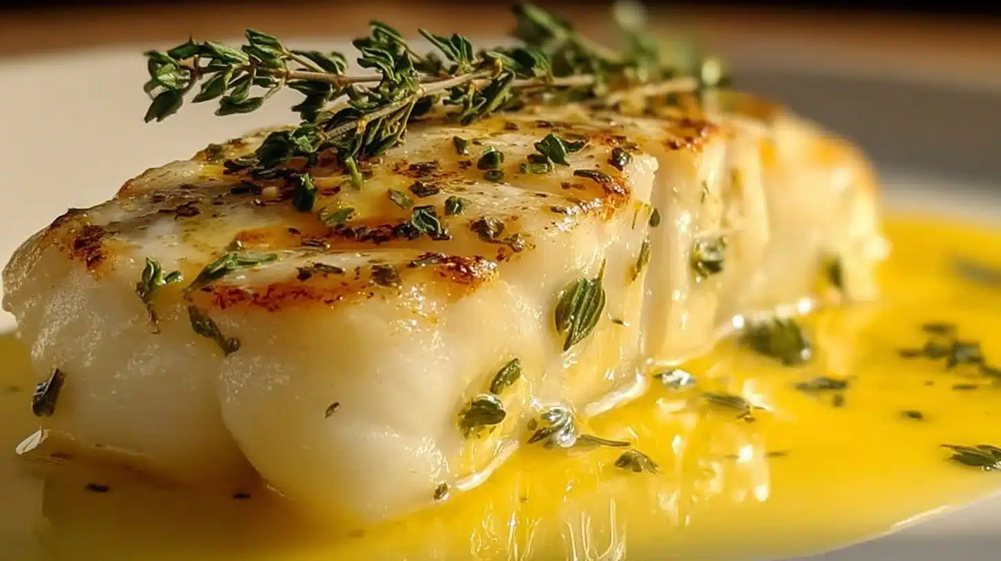 Cabillaud au Four à la Moutarde et Crème Citronnée : Recette Élégante et Savoureuse