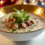 Cappuccino de champignons au foie gras, une délicieuse entrée raffinée.