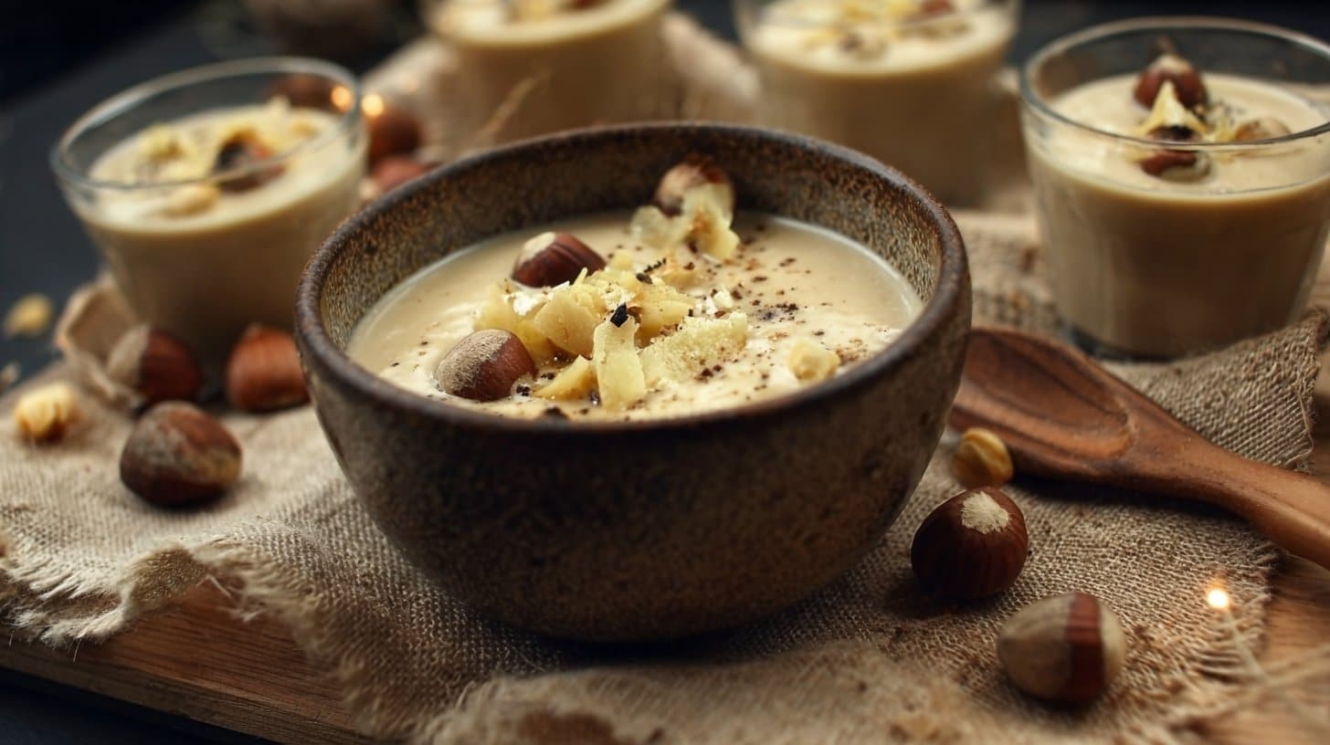 Émulsion de Châtaignes, Parmesan et Noisettes