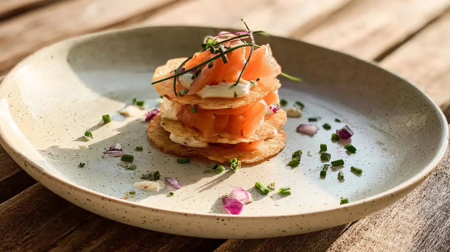 Feuilleté au Saumon Fumé & Sa Crème Ricotta : Élégance Gourmande