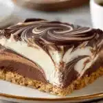 Gâteau éclaire sans cuisson avec une présentation appétissante