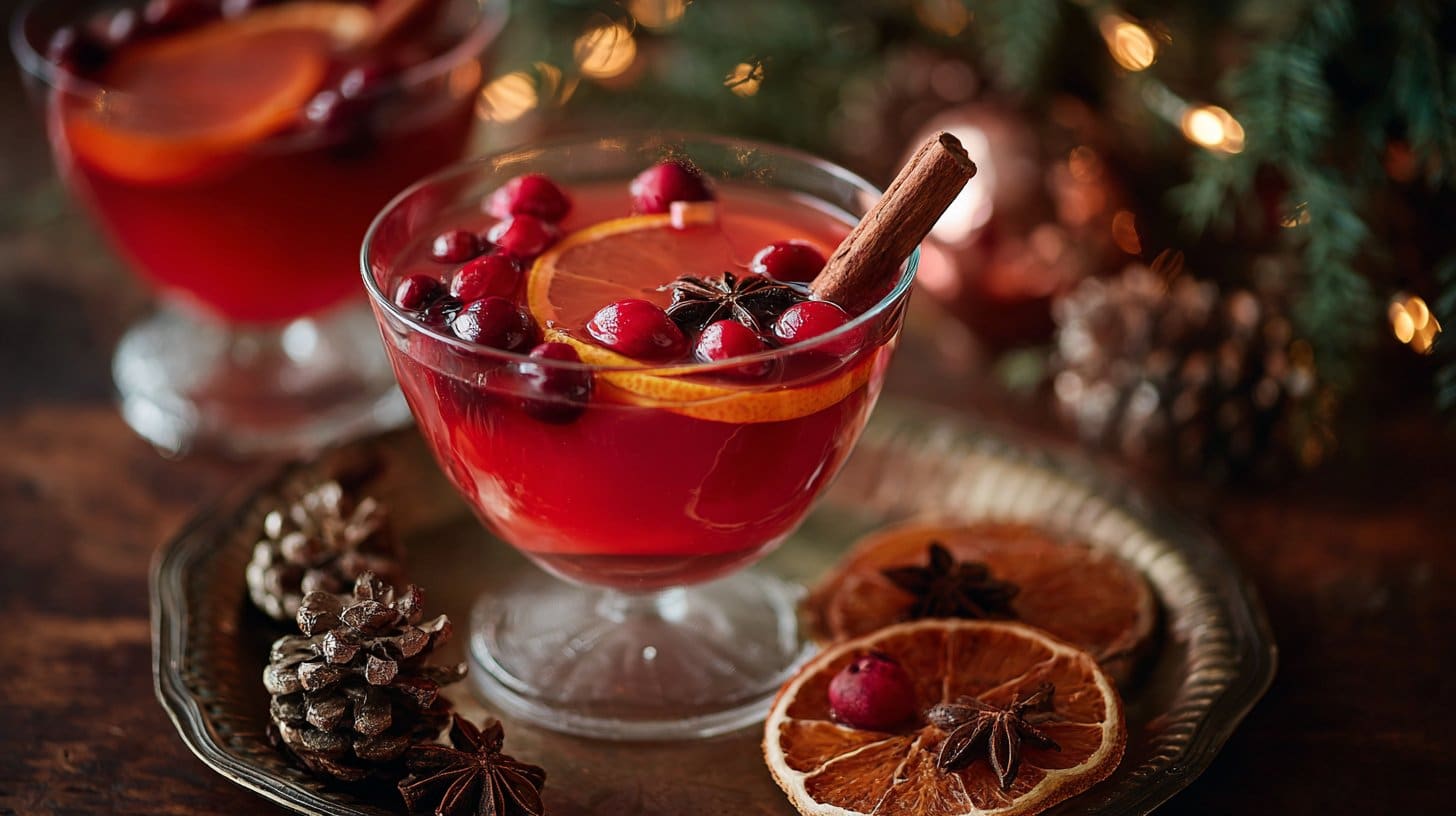 Punch de Noël {clémentine et cranberry}