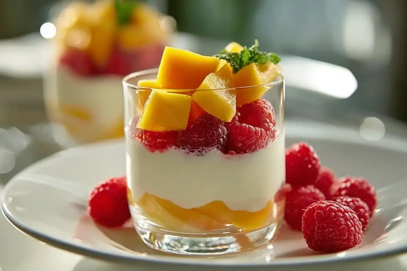 Mousse Mangue et Fraises : Un Dessert Crémeux et Réconfortant