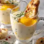 Recette d'œufs cocotte forestière avec champignons et œufs dans un plat