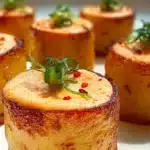 Assiette de pommes de terre braves préparées avec soin et présentées élégamment.