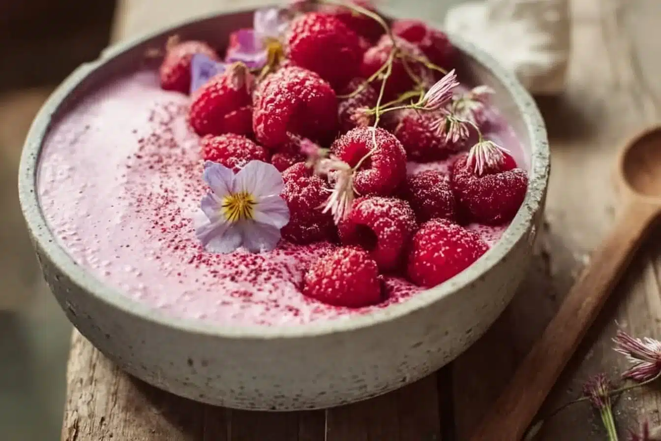 Pudding Frais aux Framboises : Un Délice Crémeux et Réconfortant