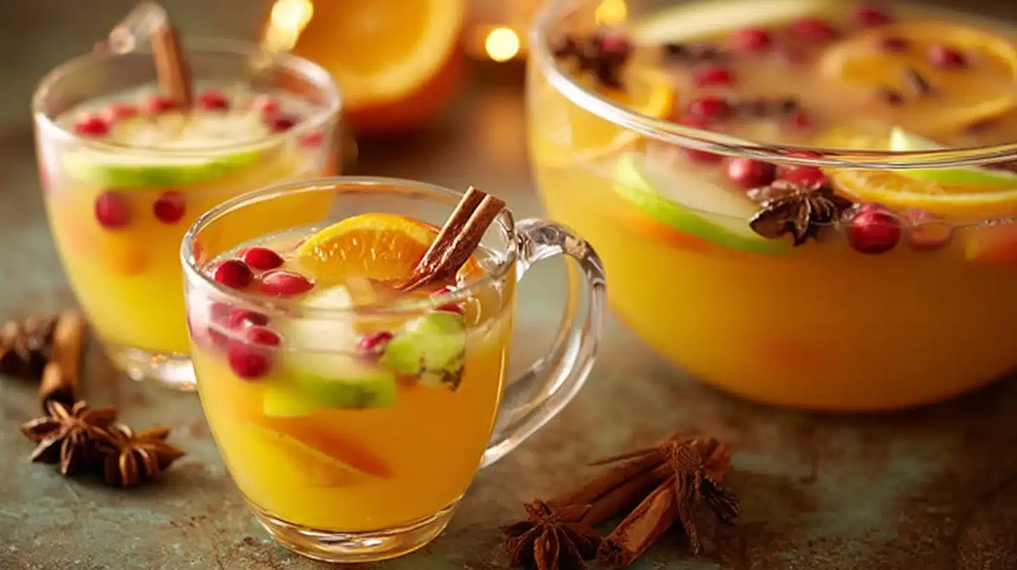 Recette de Punch de Noël chaud et épicé