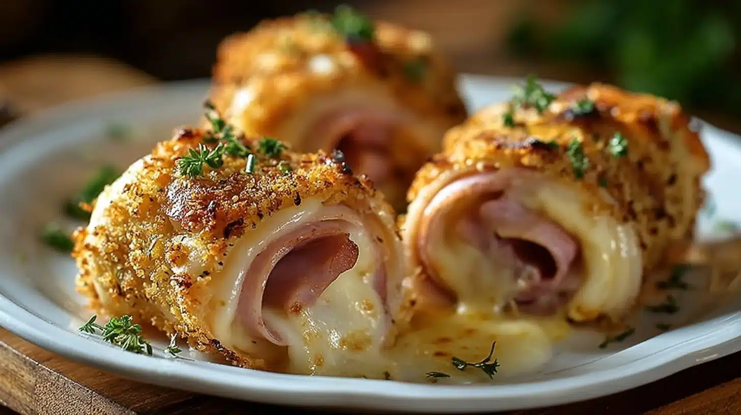 Roulés de Poulet Cordon Bleu