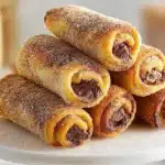 Roulés façon pain perdu, un dessert sucré et savoureux avec du pain doré