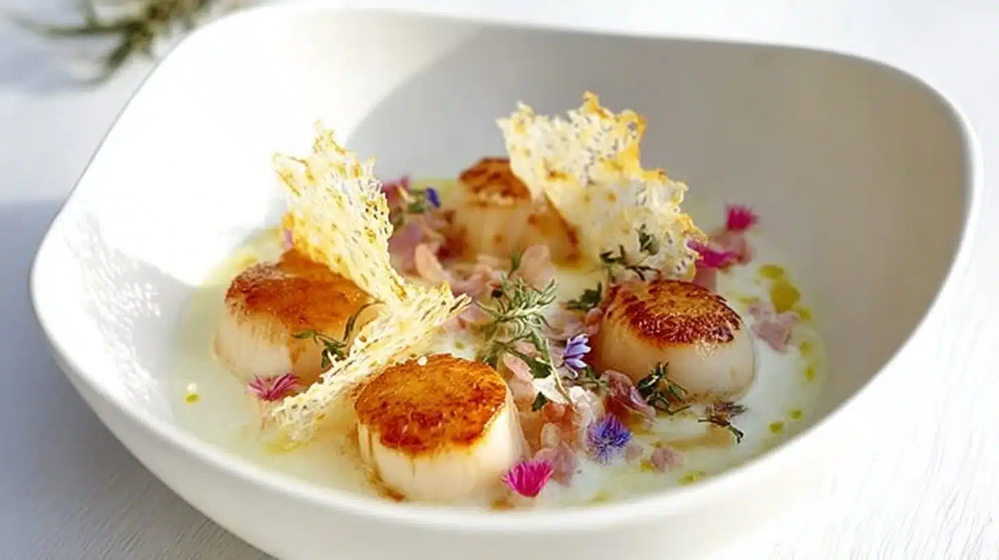 Saint-Jacques poêlées, fenouil et crème au gruyère : un plat réconfortant et savoureux