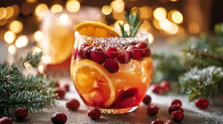 Recette de Sangria de Noël avec fruits et épices pour les fêtes
