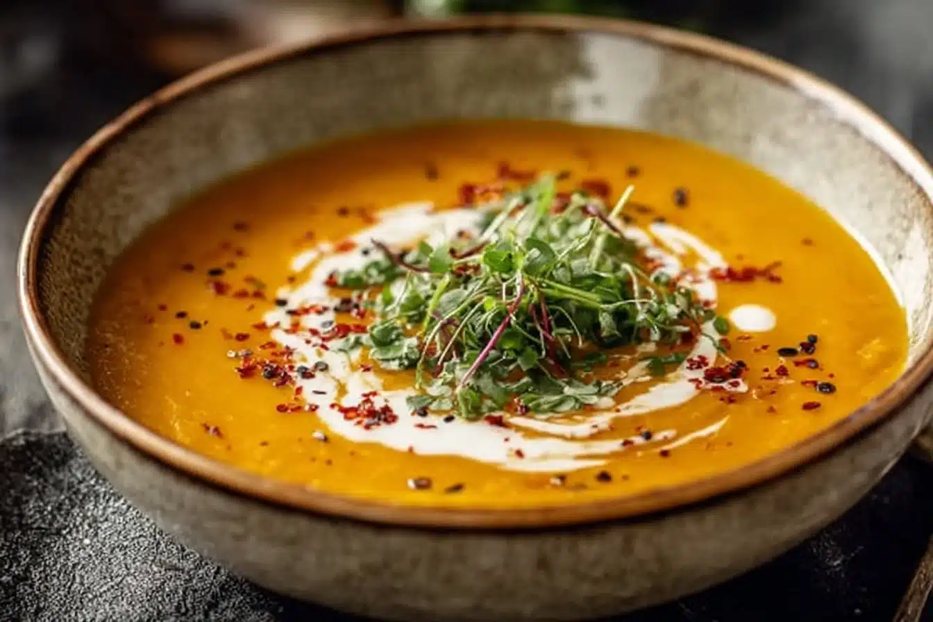 Soupe Crémeuse de Butternut : Un Réconfort Doré