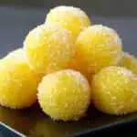 Savoureuses truffes au citron prêtes à être dégustées