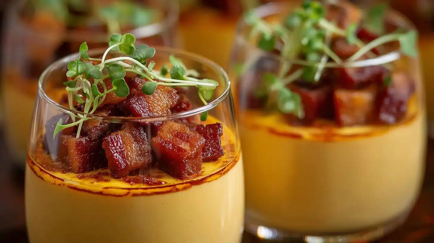 Verrines Butternut Chorizo et Lard : Une Élégance Gourmande