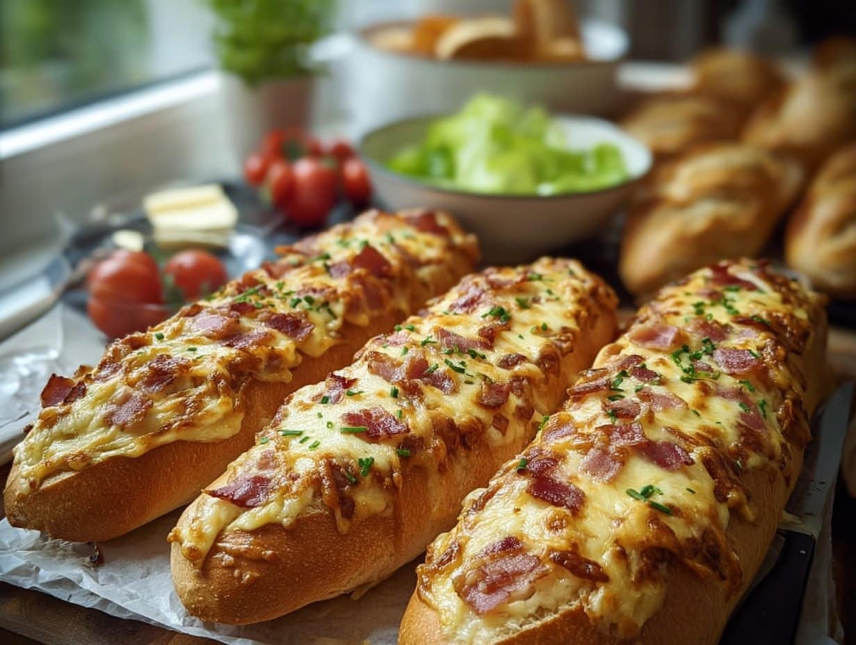 Baguettes Gourmandes Lardons-Fromage
