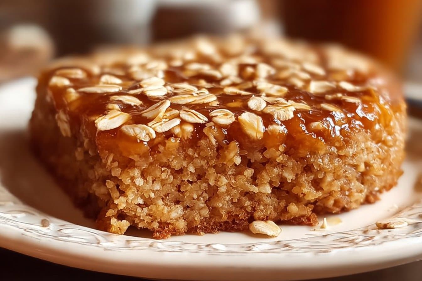 Dietetic hunger-cutting oatmeal cake