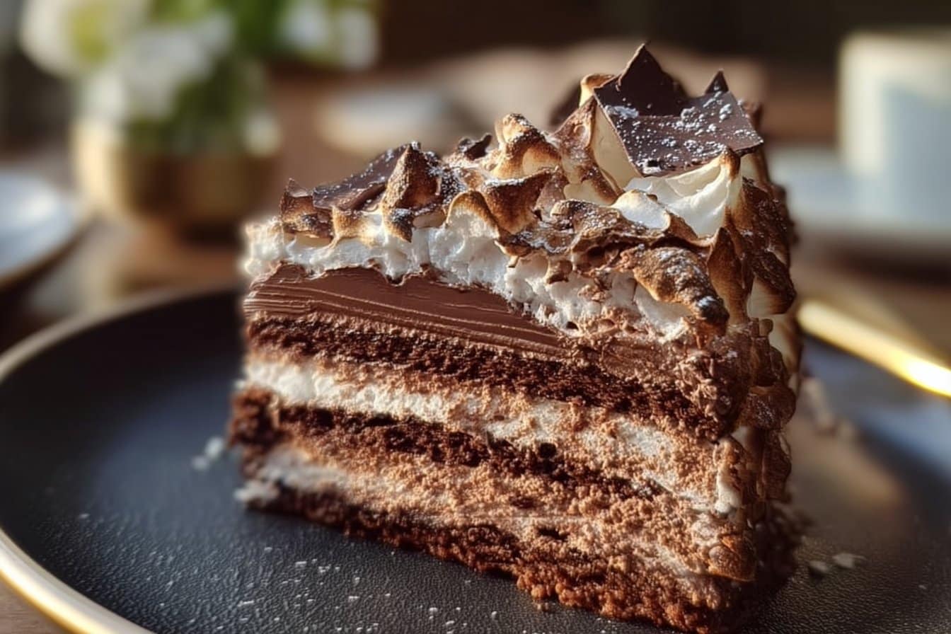 Gâteau au Chocolat et Meringue