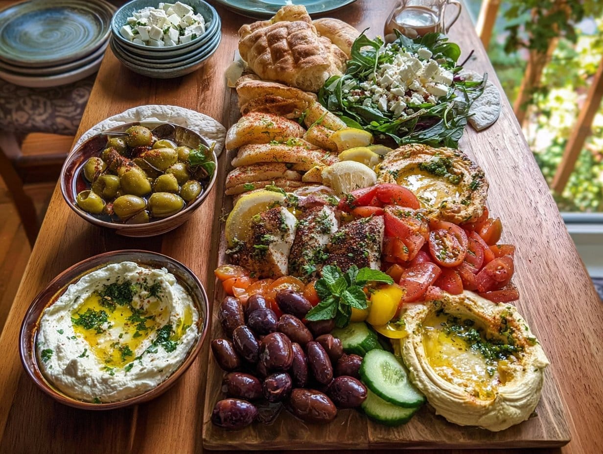 Planche de brunch méditerranéenne