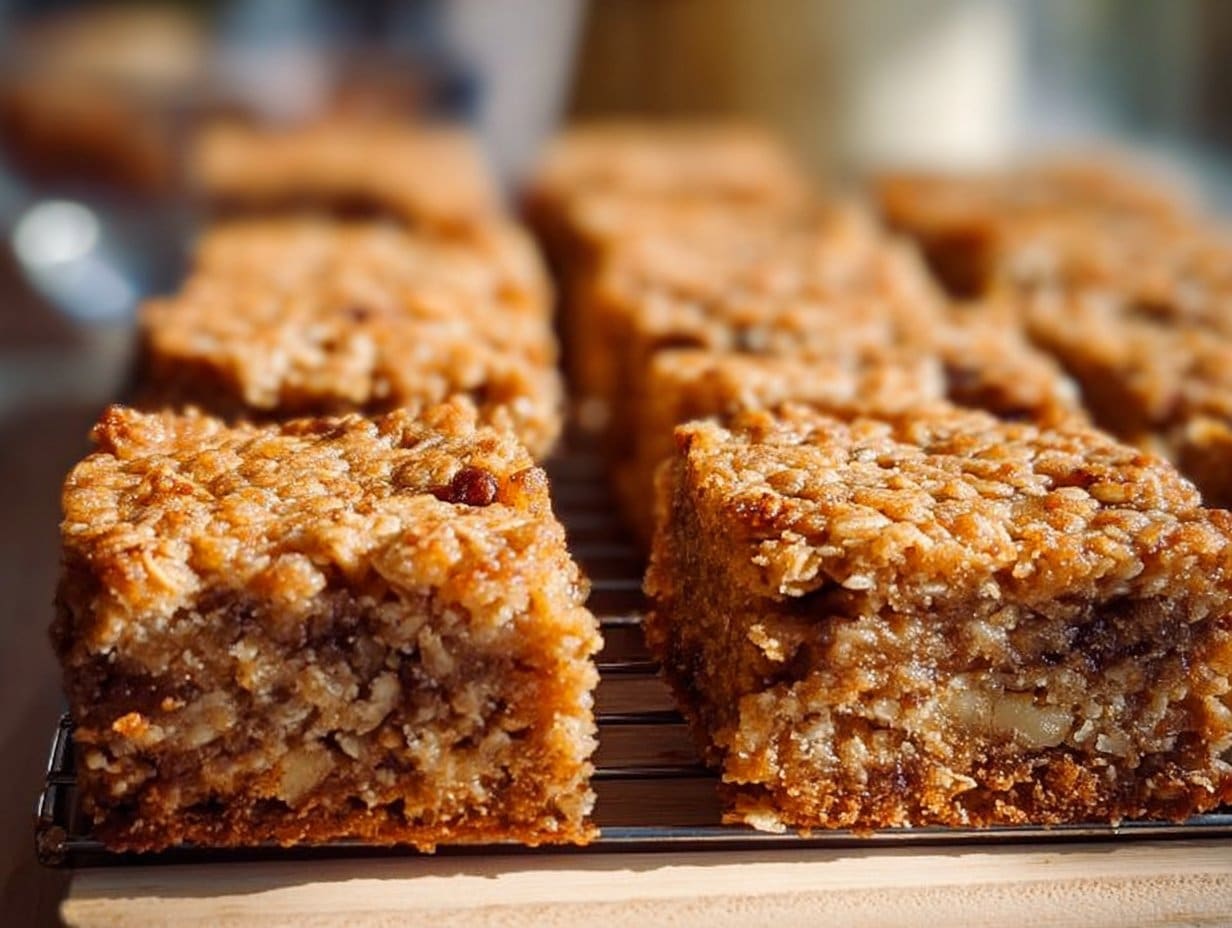 Barres de flocons d'avoine à la banane