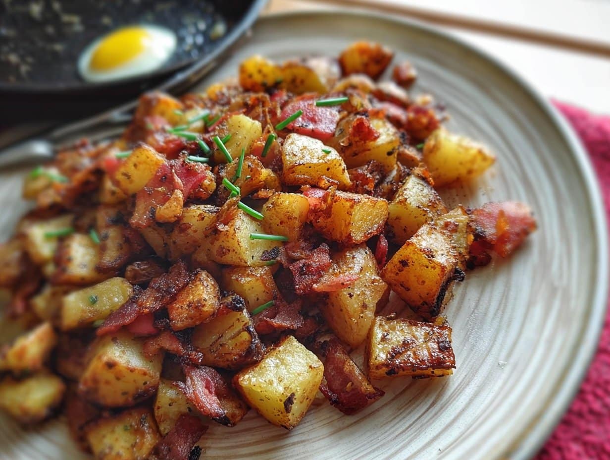 Pommes de terre pour le petit-déjeuner délicieuses