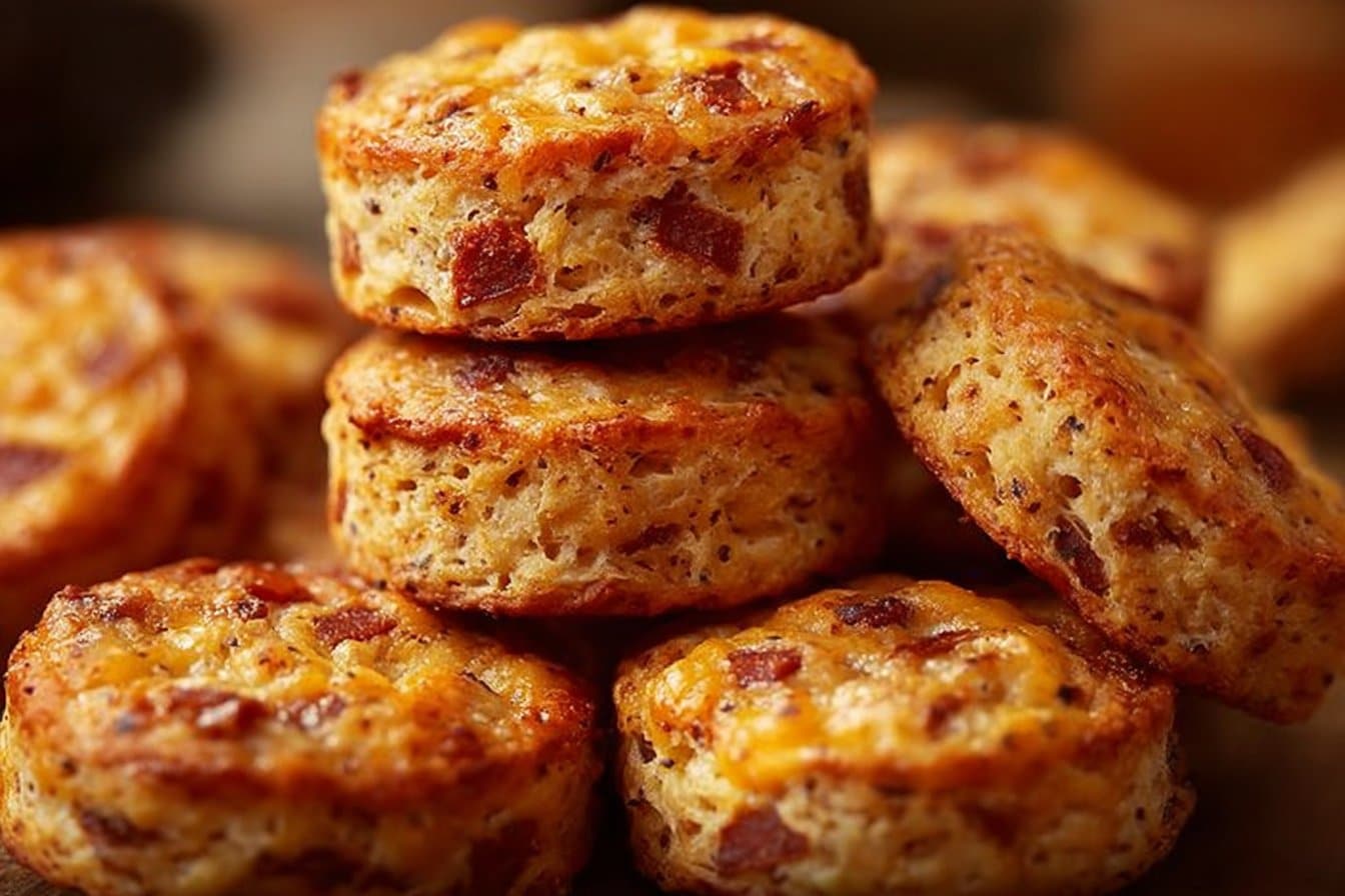 Biscuits apéritifs au chorizo et emmental