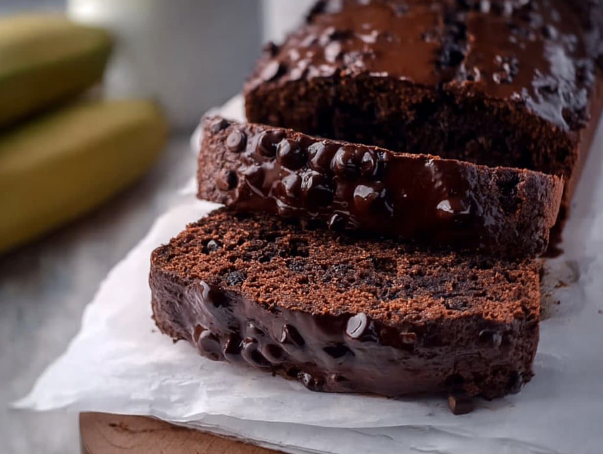 Healthy Chocolate Banana Bread