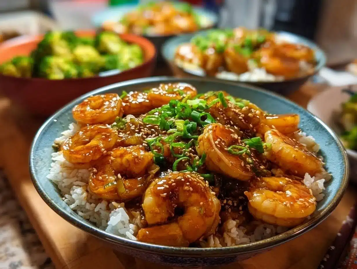 Bol de Crevettes Miel & Ail