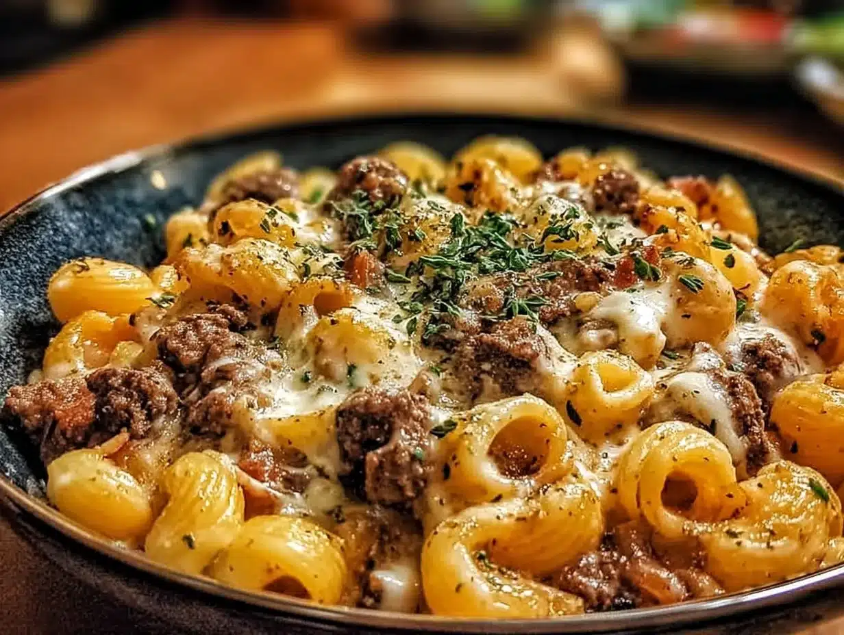 Coquillettes au Bœuf et à la Crème